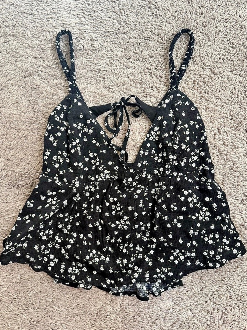 Garage Floral Black & White Size XS